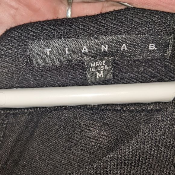 Tiana B. Black, Grey and white Midi Sweater Dress - Picture 3 of 7